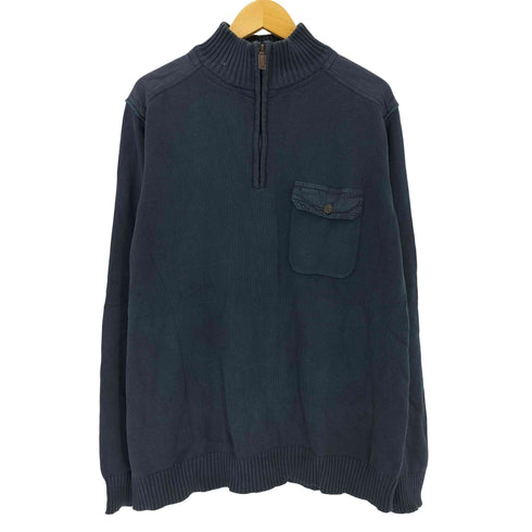 OUTDOOR LIFE アウトドアライフ ハーフジップコットンニット メンズ import:XL