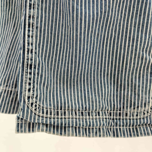 ヒステリックグラマー HYSTERIC GLAMOUR WOMAN ON SKULL D-H84 pt カバーオールBZ ヒッコリー メンズ JPN:S