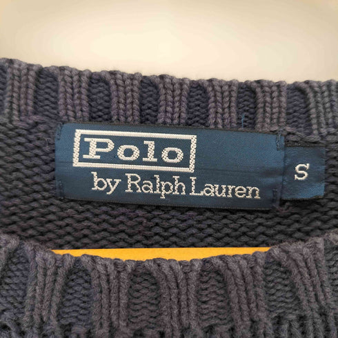 ポロバイラルフローレン Polo by RALPH LAUREN 90S ポニー刺繍 コットンクルーネックスウェット メンズ import:S