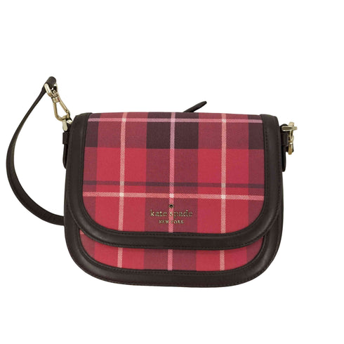 ケイトスペード Kate spade マドラスチェック レザー ショルダーバック レディース