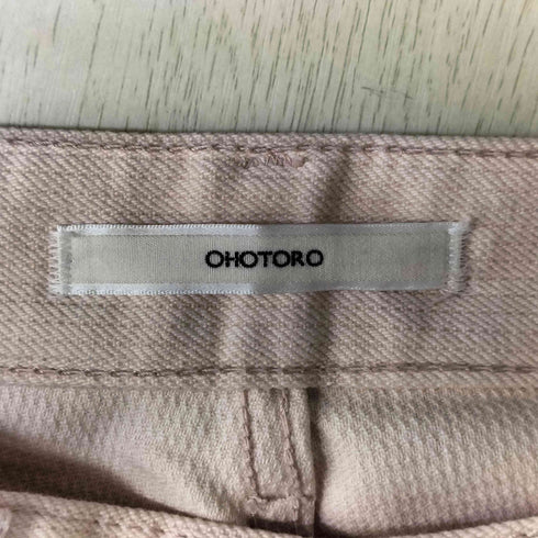 オオトロ OHOTORO コットン ピケ ワイド デニム パンツ レディース JPN:S