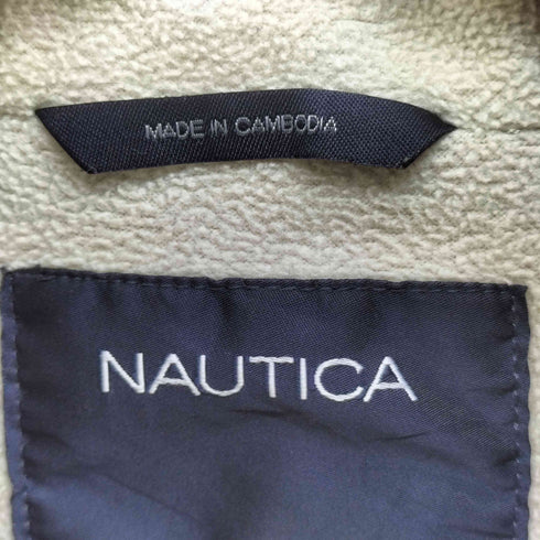 ノーティカ NAUTICA ロゴ刺繍 裏地フリース ハイネック ブルゾン メンズ import:M