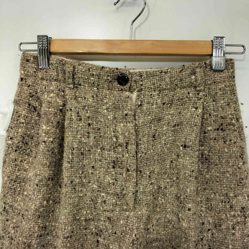 ペリーエリス PERRY ELLIS 80-90s アイルランドファブリック ネップ ウール ツイード スラックス レディース 50-23-9
