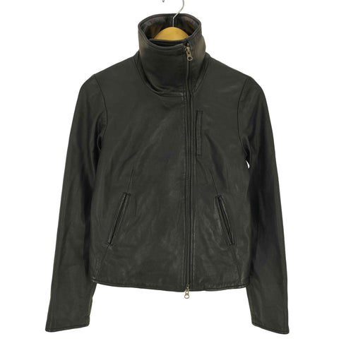 ギャップ Gap ラムレザー ハイネック ライダース ジャケット レディース import:XS