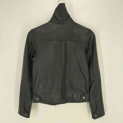 ギャップ Gap ラムレザー ハイネック ライダース ジャケット レディース import:XS
