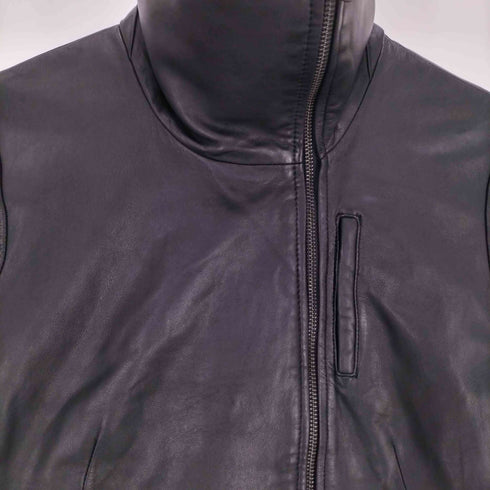 ギャップ Gap ラムレザー ハイネック ライダース ジャケット レディース import:XS