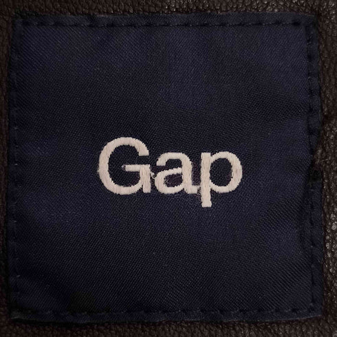 ギャップ Gap ラムレザー ハイネック ライダース ジャケット レディース import:XS