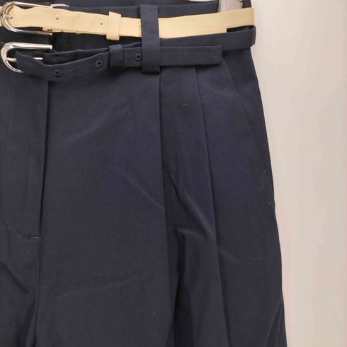 ATTISESSION ベルト タックワイドパンツ レディース JPN:36