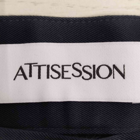 ATTISESSION ベルト タックワイドパンツ レディース JPN:36