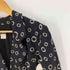 ジョルジオアルマーニ Giorgio Armani 黒タグ リング ドット柄 総柄 シルク テーラードジャケット レディース EUR:38