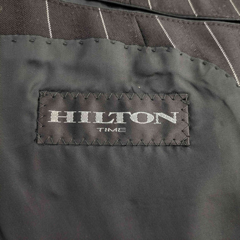 ヒルトン HILTON ストライプ柄 ノッチドラペル シングル スーツセット アップ メンズ