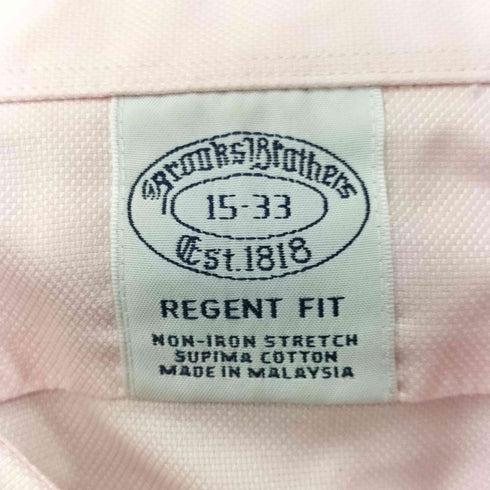ブルックスブラザーズ BROOKS BROTHERS REGENT FIT ショートスリーブ シャツ メンズ 15-33