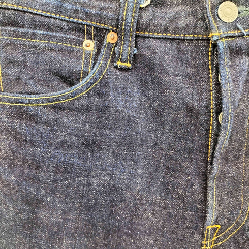 EIGHT-G 男デニム第二弾 17oz 702-WA 赤耳 セルビッチ ボタンフライ ワンウォッシュ ストレート デニム メンズ W31L34