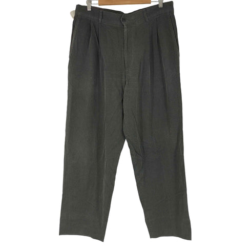 バーニーズニューヨーク BARNEYS NEWYORK VIRGOLA イタリア製 2タック ストラップ ワイドスラックス メンズ EUR:51-52