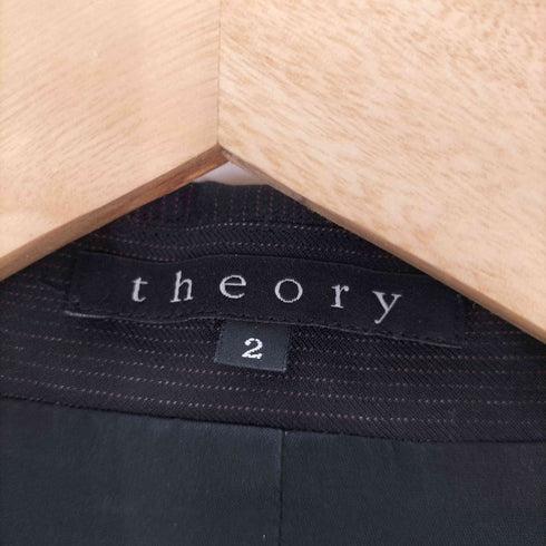 セオリー theory ウール100 1B ストライプ テーラードジャケット レディース JPN:2