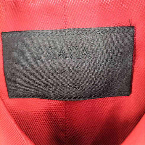 プラダ PRADA 90s ポリエステル 3B ショート丈 テーラードジャケット レディース 42