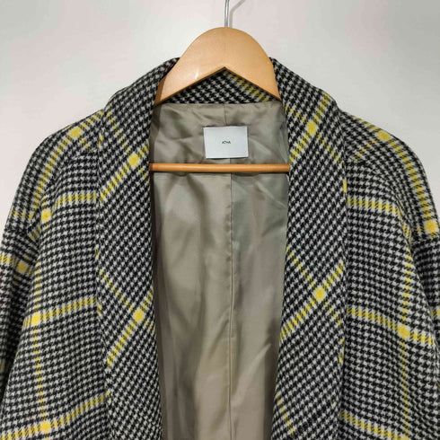 ATHA アタ BIG CHECK NORAGI COAT ビッグ チェック ノラギ コート メンズ FREE