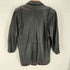 90S BERMANS ショールタック 切替 2B セミロング レザー シングルブレストコート レディース F