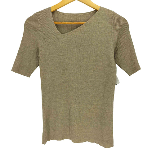 ヨーガンレール Jurgen Lehl アシンメトリー シルク混 ウール S/S ニット レディース JPN:M