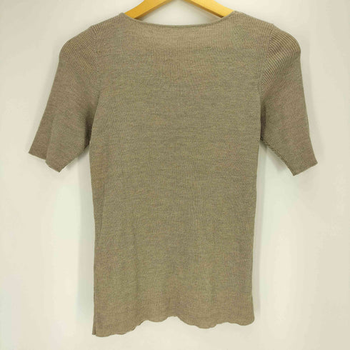 ヨーガンレール Jurgen Lehl アシンメトリー シルク混 ウール S/S ニット レディース JPN:M