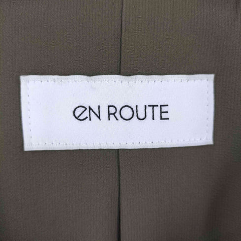 アンルート EN ROUTE 比翼 ノーカラー 長袖 ロング コート メンズ 2
