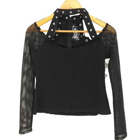 キルスター KILLSTAR SUBVERSA LONG SLEEVE TOP メッシュ カットソー レディース