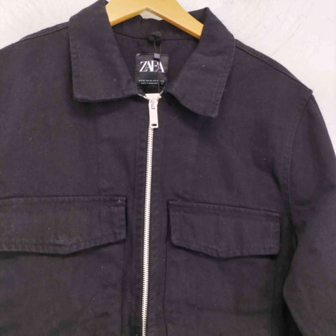 ザラ ZARA ジップアップ デニムジャケット メンズ import:XL