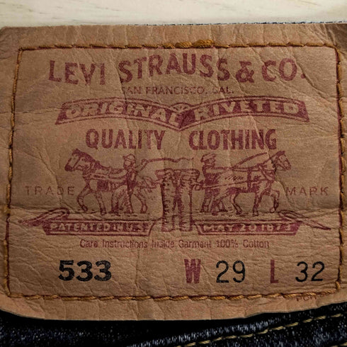 リーバイス Levis 00s 533 ボタン裏359 ジップフライ ストレートデニム レディース W29 L32