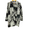 ノーアイディーブラック NO ID.BLACK 21AW Liquid Print Hooded Shirt リキッド プリント フーデッド シャツ 総柄 メンズ JPN:2