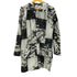 ノーアイディーブラック NO ID.BLACK 21AW Liquid Print Hooded Shirt リキッド プリント フーデッド シャツ 総柄 メンズ JPN:2