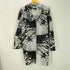 ノーアイディーブラック NO ID.BLACK 21AW Liquid Print Hooded Shirt リキッド プリント フーデッド シャツ 総柄 メンズ JPN:2