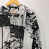 ノーアイディーブラック NO ID.BLACK 21AW Liquid Print Hooded Shirt リキッド プリント フーデッド シャツ 総柄 メンズ JPN:2