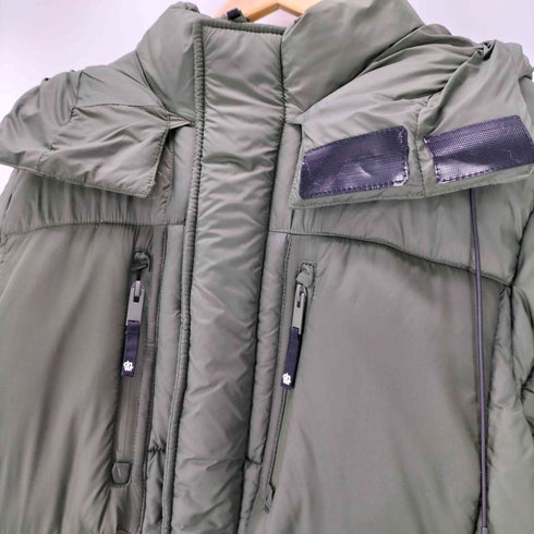 ザラ ZARA dnwr. DOWN JACKET 裏地 迷彩 カモフラ マルチポケット パデット ダウン ジャケット メンズ import:M