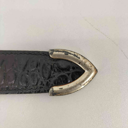 TRAFALGAR クロコ型押し レザーベルト メンズ 34