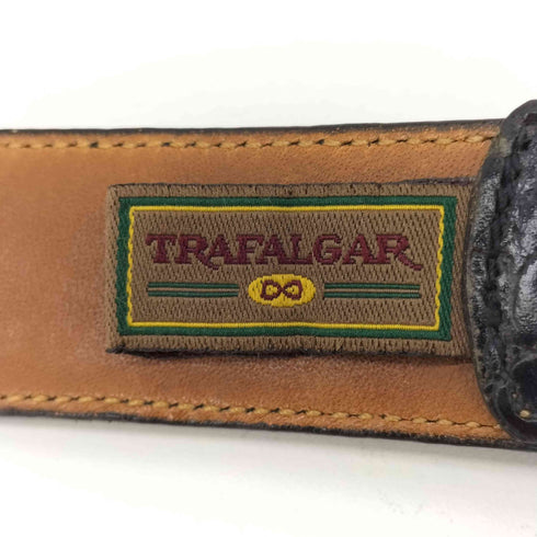 TRAFALGAR クロコ型押し レザーベルト メンズ 34
