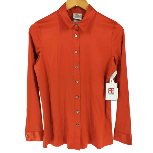 ローラアシュレイ LAURA ASHLEY 90s シルク 長袖 レギュラーカラー シャツ レディース M