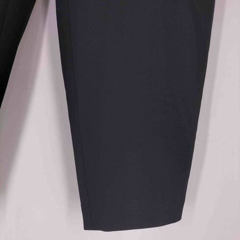 イッセイミヤケ ISSEY MIYAKE 銀タグ タック ポリ テーパード スラックス レディース JPN:2