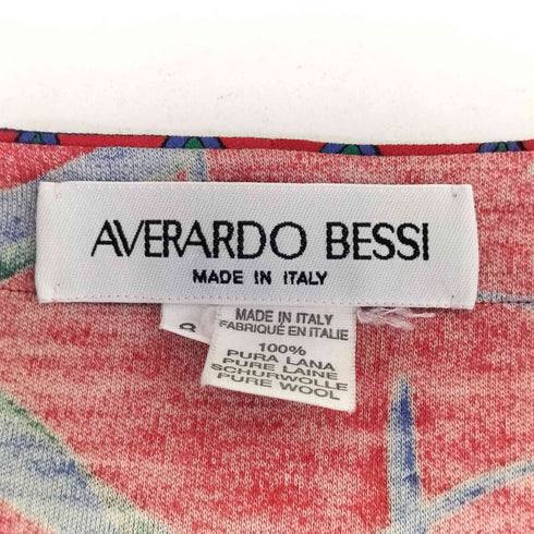 AVERARDO BESSI アヴェラルドベッシ イタリア製 ウール100 花柄 カーディガン レディース 8