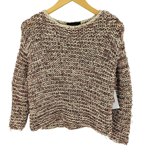 ザラ ZARA コットン リネン ポリ ローゲージ ニット セーター レディース S