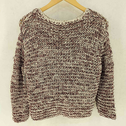 ザラ ZARA コットン リネン ポリ ローゲージ ニット セーター レディース S
