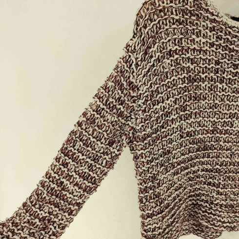 ザラ ZARA コットン リネン ポリ ローゲージ ニット セーター レディース S