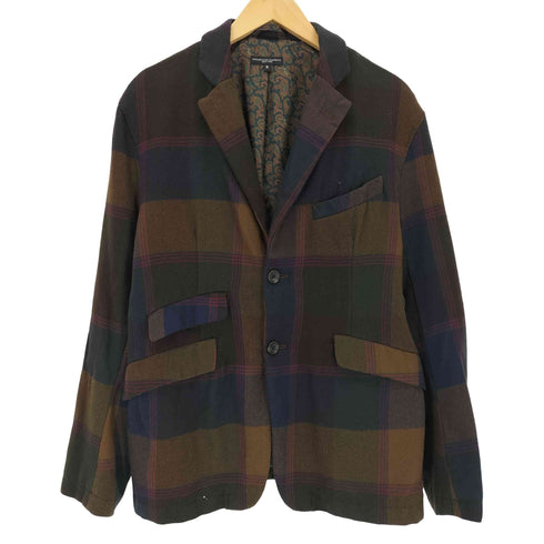 エンジニアードガーメンツ Engineered Garments WOOL TWILL PLAID BROWN B2B JACKET ウール ツイル プレイド ブラウン ビーツービー ジャケット メンズ JPN:S