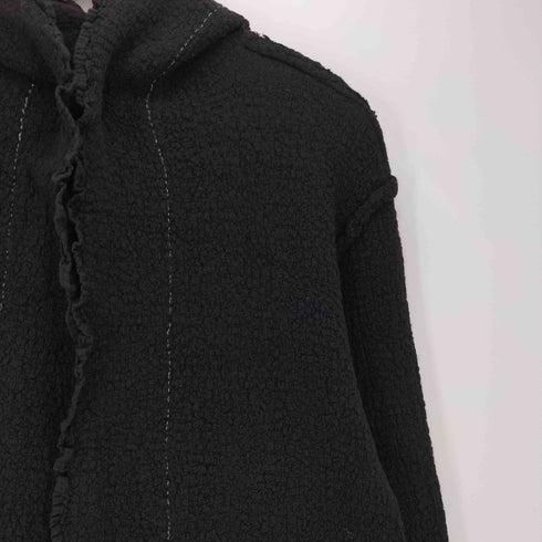 ミーイッセイミヤケ me ISSEY MIYAKE カリフラワー フロントステッチ フーデッド コート レディース