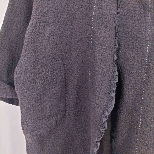 ミーイッセイミヤケ me ISSEY MIYAKE カリフラワー フロントステッチ フーデッド コート レディース