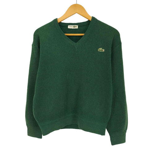 シュミーズラコステ CHEMISE LACOSTE ウール100 Vネック フロントロゴ ニット セーター レディース