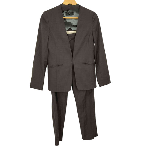 ユナイテッドアローズグリーンレーベルリラクシング UNITED ARROWS green label relaxing REDA ACTIVE ノーラペルジャケット テーパード パンツ セットアップ レディース 40