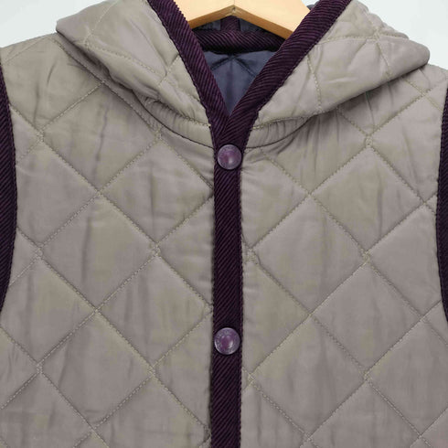 ラベンハム LAVENHAM リバーシブル キルティング フーデッド ジャケット レディース EUR:38