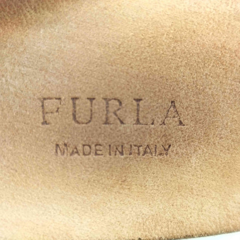 フルラ FURLA デザインバックル レザー ベルト レディース S