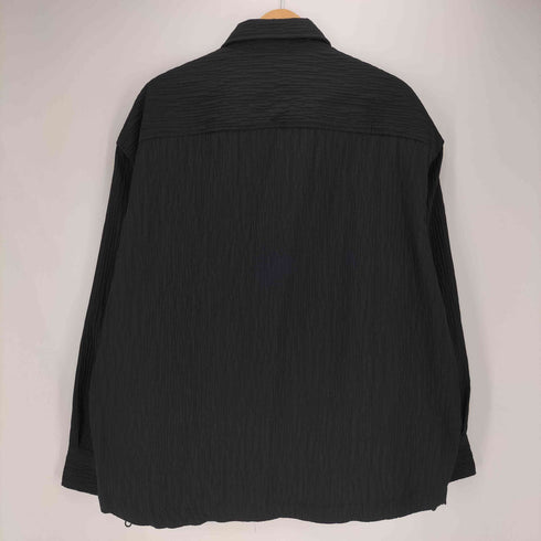 ザラ ZARA 裾ドローコード プリーツシャツ メンズ import:S