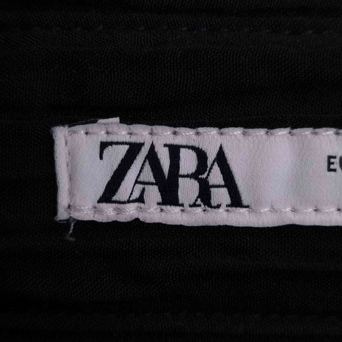 ザラ ZARA 裾ドローコード プリーツシャツ メンズ import:S
